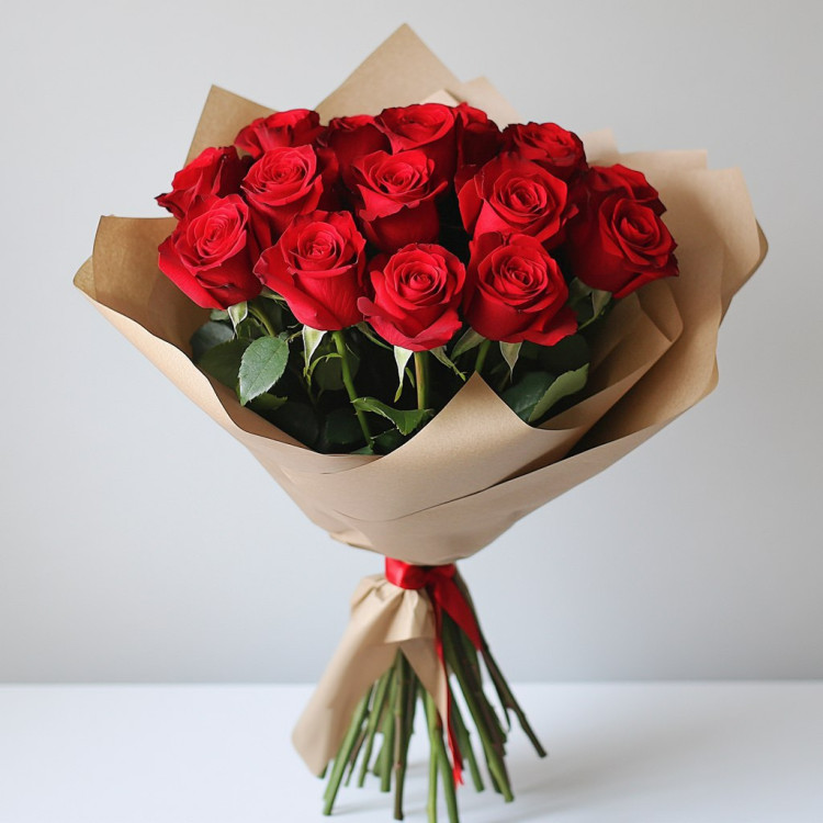 Букет 15 красных роз Рэди Букет 15 красных роз Рэди